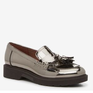 Marc Fisher Johnie Loafer Pewter Metallic 7 1/2